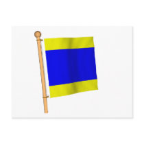 Nautical Flag 'D' Postcard
