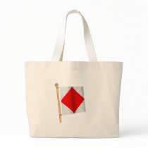 Nautical Flag 'F' Tote Bags