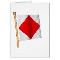 Nautical Flag 'F' cards