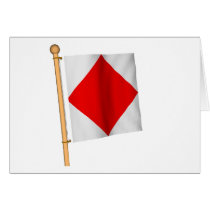 Nautical Flag 'F' cards