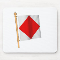 Nautical Flag 'F' mousepads