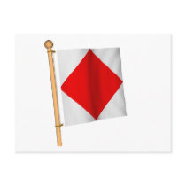 Nautical Flag 'F' Post Cards