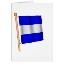 Nautical Flag 'J' cards