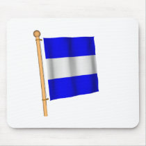 Nautical Flag 'J' Mouse Mat