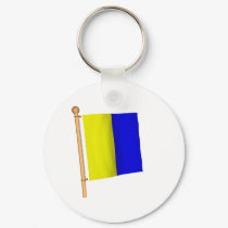 Nautical Flag 'K' keychains