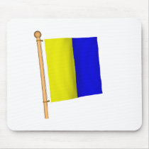 Nautical Flag 'K' mousepads