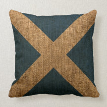 Nautical Flag Letter M Signal Pillows