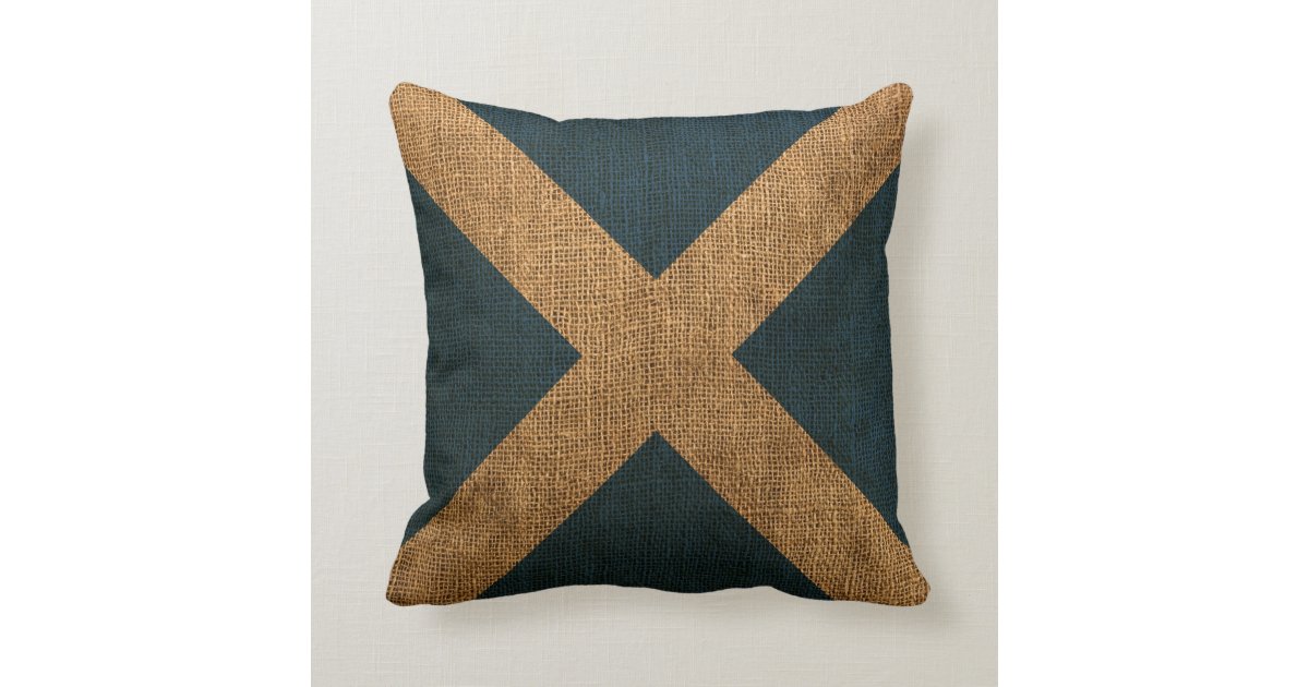 Nautical Flag Letter M Signal Throw Pillow Zazzle