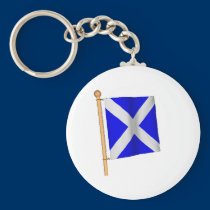 Nautical Flag 'M' keychains