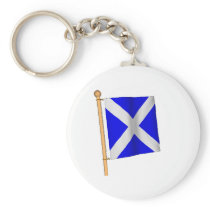 Nautical Flag 'M' Keychain