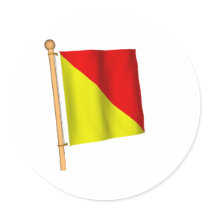 Nautical Flag 'O' Stickers