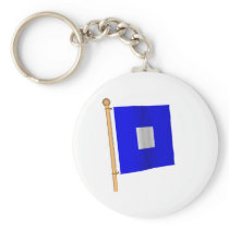 Nautical Flag 'P' Keychains