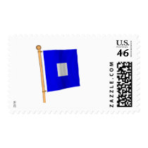 Nautical Flag 'P' Stamp