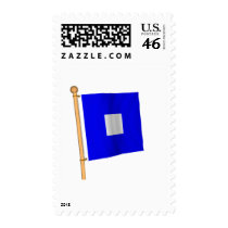 Nautical Flag 'P' Stamp