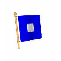 Nautical Flag 'P' T-shirt