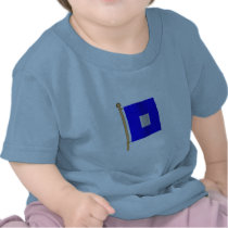 Nautical Flag 'P' T-shirts