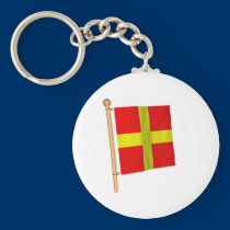 Nautical Flag 'R' keychains