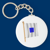 Nautical Flag 'S' keychains