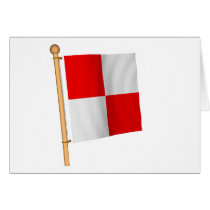 Nautical Flag 'U' Greeting Card