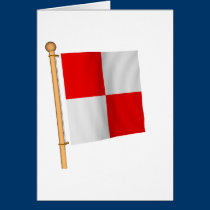 Nautical Flag 'U' cards