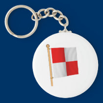 Nautical Flag 'U' keychains
