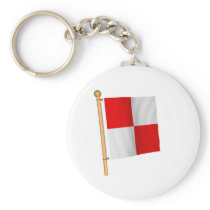 Nautical Flag 'U' Keychains