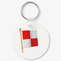 Nautical Flag 'U' keychains