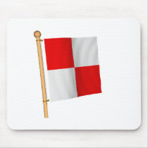 Nautical Flag 'U' mousepads