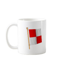 Nautical Flag 'U' Coffee Mugs