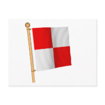 Nautical Flag 'U' postcards by CptMikey Nautical Flag 'U' postcards