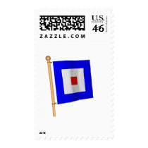 Nautical Flag 'W' Postage