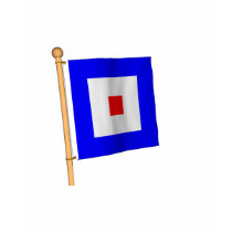 Nautical Flag 'W' T Shirt