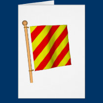 Nautical Flag 'Y' cards