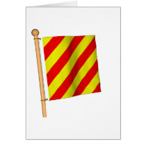 Nautical Flag 'Y' cards