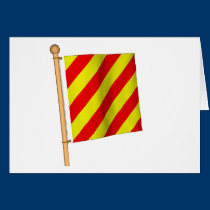 Nautical Flag 'Y' cards