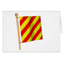 Nautical Flag 'Y' Cards