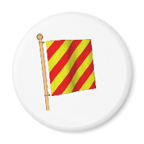 Nautical Flag 'Y' Fridge Magnet