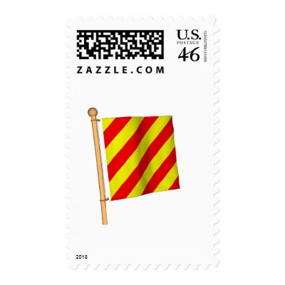 Nautical Flag 'Y' Stamps by CptMikey