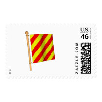 Nautical Flag 'Y' Postage Stamp