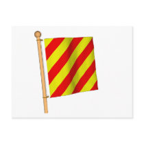 Nautical Flag 'Y' postcards by CptMikey Nautical Flag 'Y' postcards