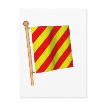 Nautical Flag 'Y' Postcards