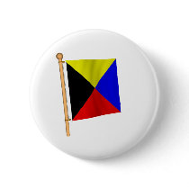 Nautical Flag 'Z' Button
