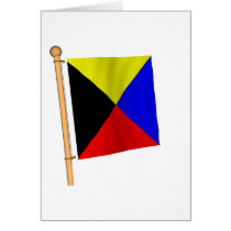 Nautical Flag 'Z' cards