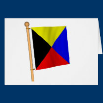 Nautical Flag 'Z' cards