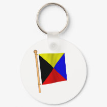Nautical Flag 'Z' keychains