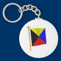 Nautical Flag 'Z' keychains