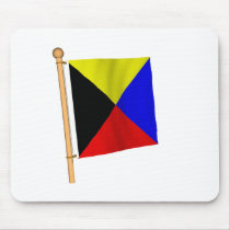 Nautical Flag 'Z' mousepads
