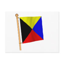 Nautical Flag 'Z' postcards by CptMikey Nautical Flag 'Z' postcards