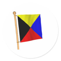 Nautical Flag 'Z' stickers by CptMikey Nautical Flag 'Z' stickers