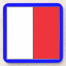 Nautical H Square Coaster